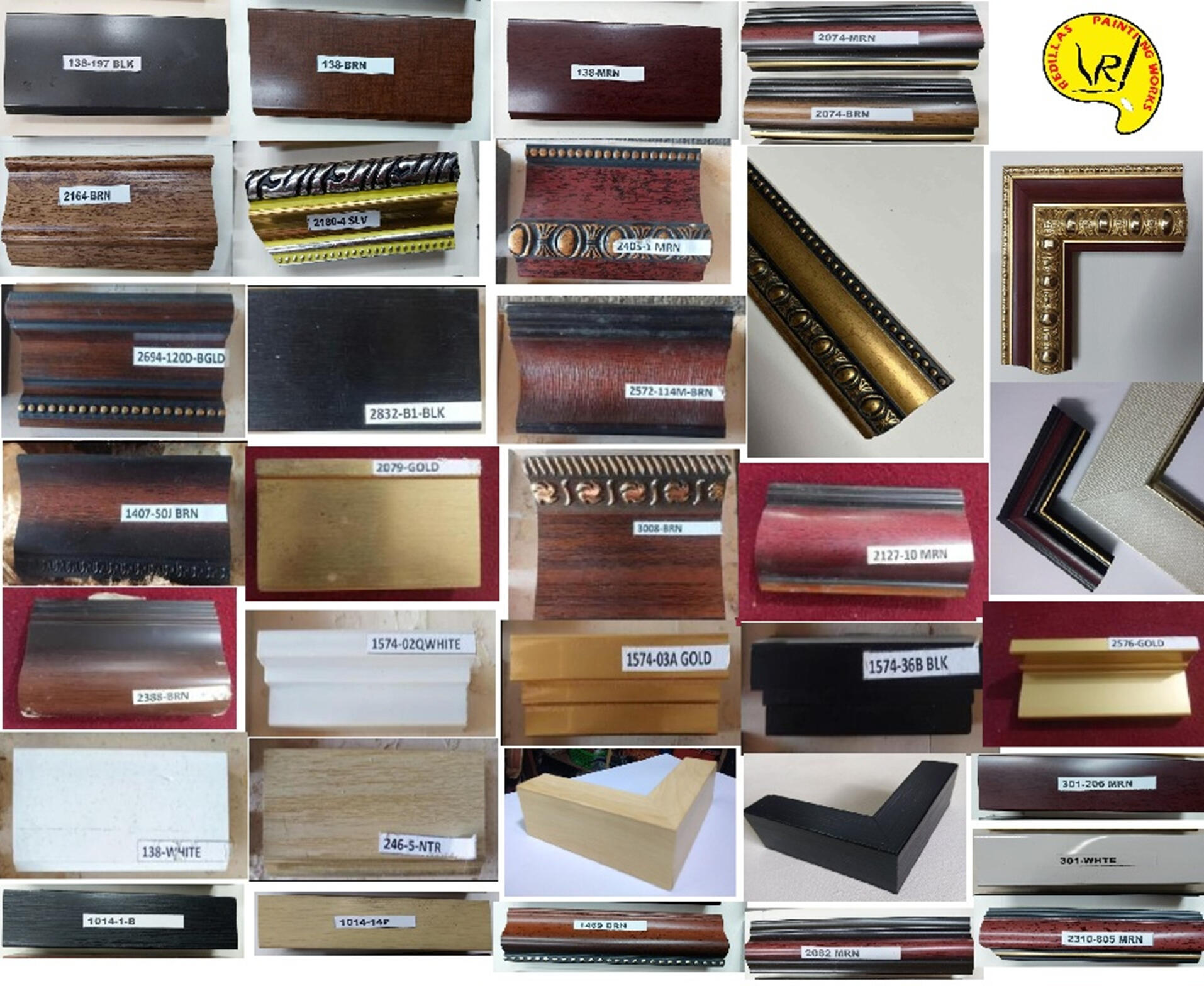 Customers can choose their mouldings to be used as frame